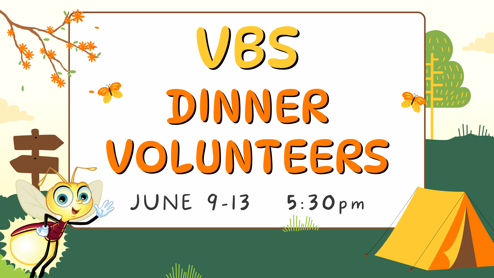 VBS COMMUNITY DINNER SERVERS NEEDED