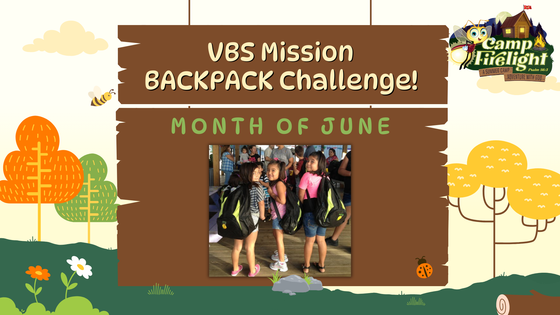 VBS MISSION BACKPACK CHALLENGE