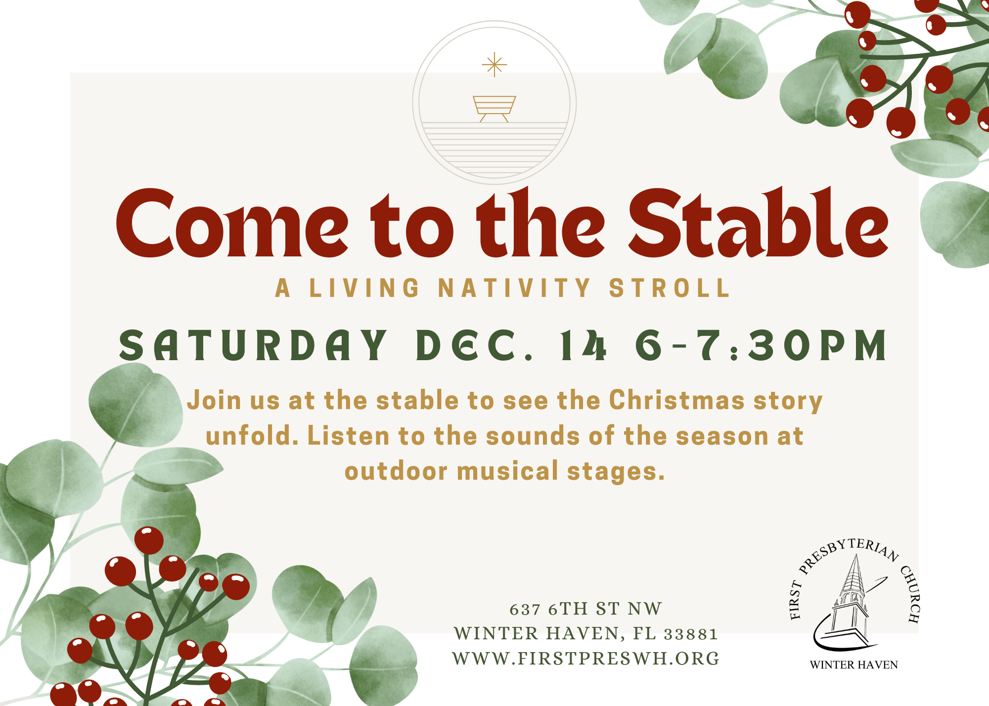 COME TO THE STABLE: A LIVING NATIVITY STROLL